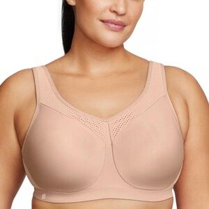 36G Glamorise High-Impact Underwire Sports Bra 9066 Cafe Color